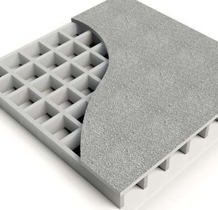 Fiberglass Walkway Grating with Easy Installation