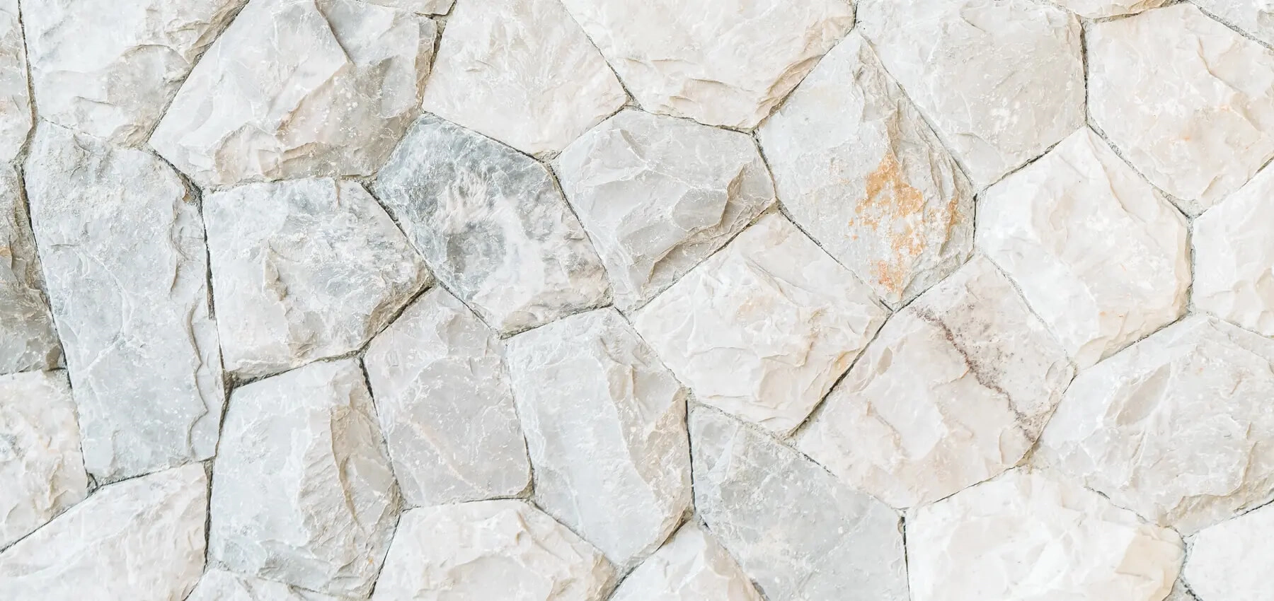 off white garden stones