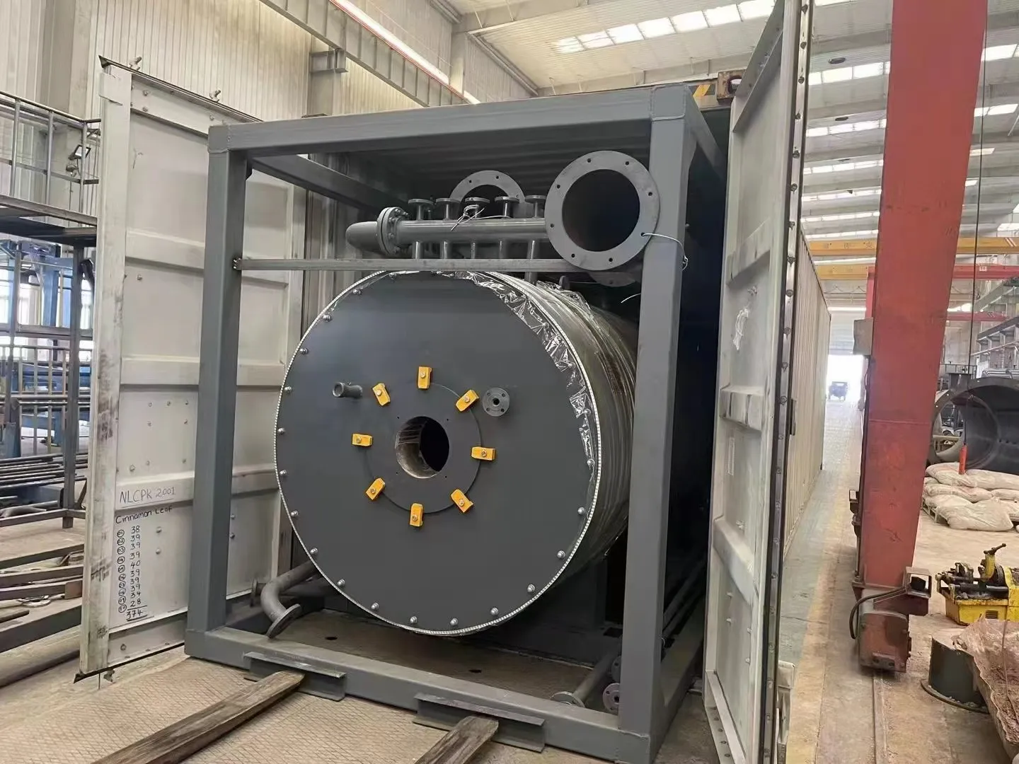 Skid mounted quick installed industrial thermal oil boiler