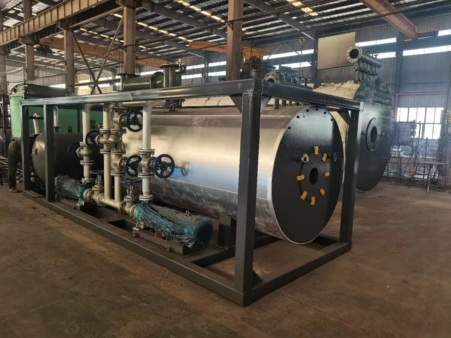 Skid mounted quick installed industrial thermal oil boiler