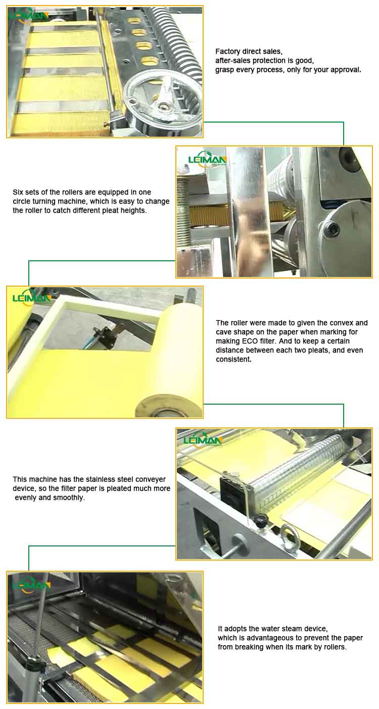 PLGT-420 Full-auto Rotary ECO Filter Paper Pleating Production Line