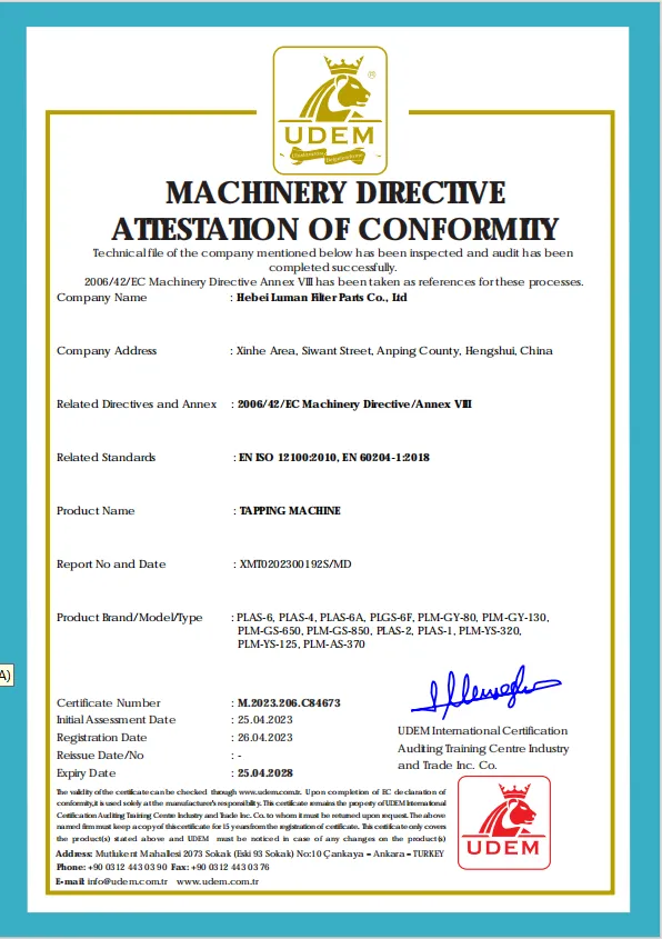 eco oil filter making machine