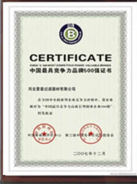 Cabin filter media brand international quality standards compliance