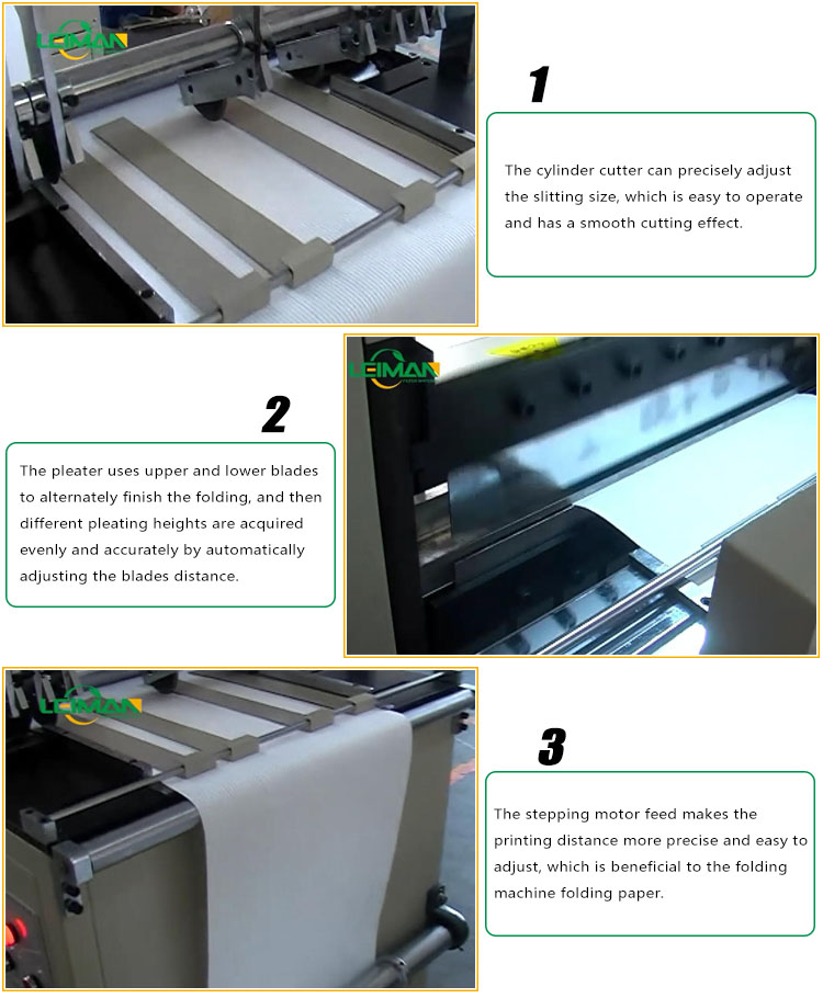 PLCZ 55-1050-II Full-auto Knife Paper Pleating Production Line