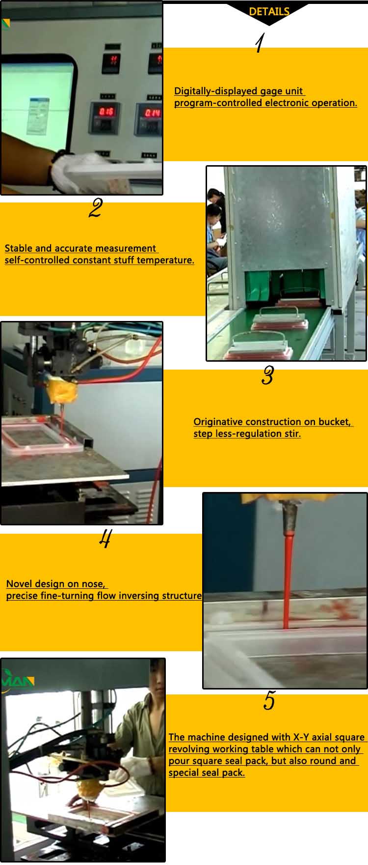 PU-20F Full-auto Casting Machine On Seal Packing In Filter Element