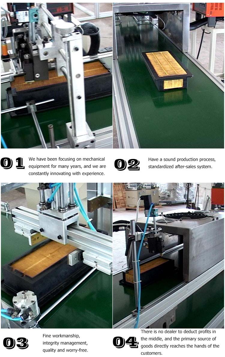 PLSS-8  Square Type Air Filter Double Automatic Glue Injection Machine