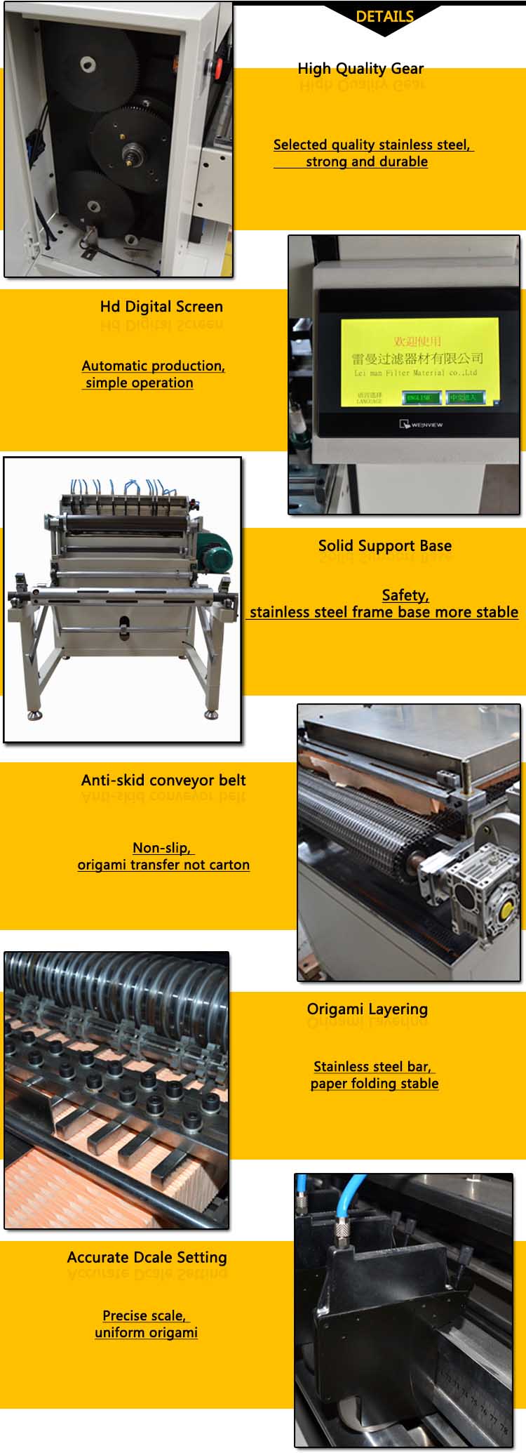 Plgt-1000n Newest Full-auto Rotary Filter Paper Pleating Production Line
