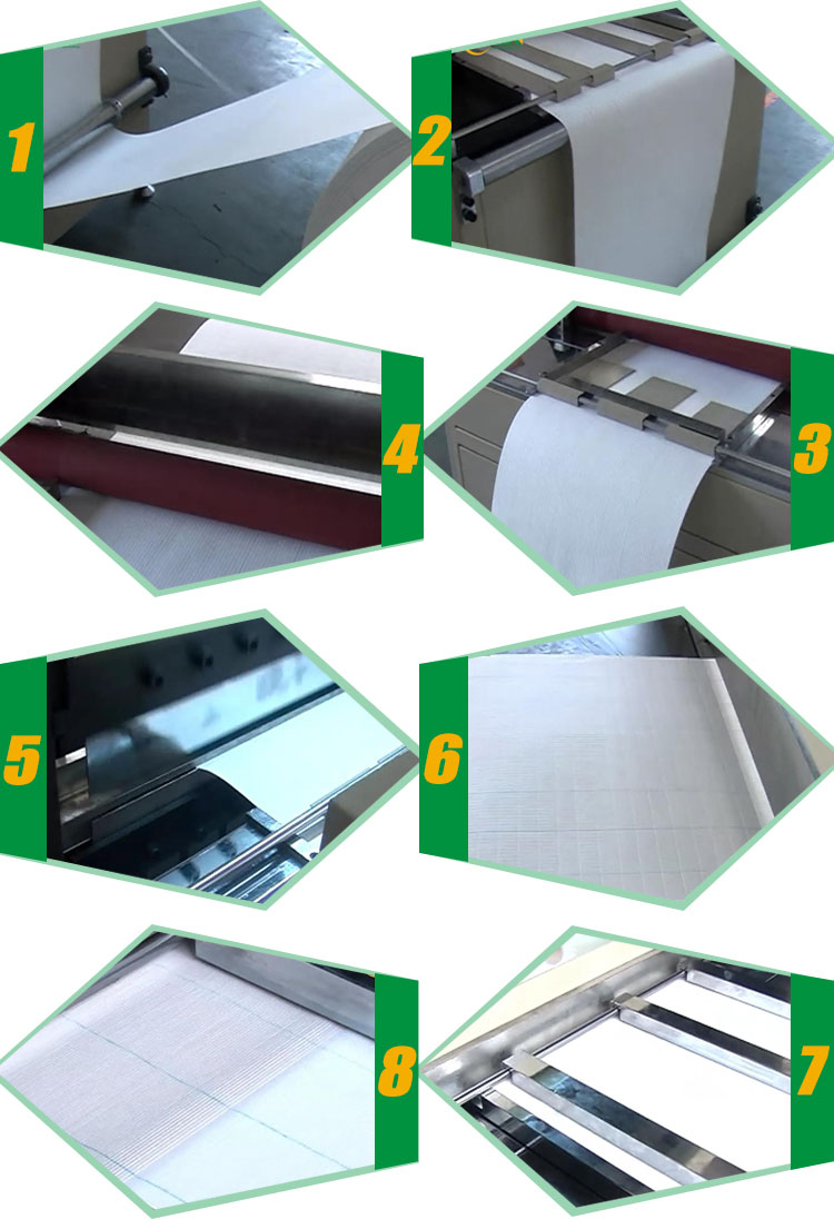 PLCZ 55-600-II Full-auto Knife Paper Pleating Production Line PLCZ 55-600-II Full-auto Knife Paper Pleating Production Line