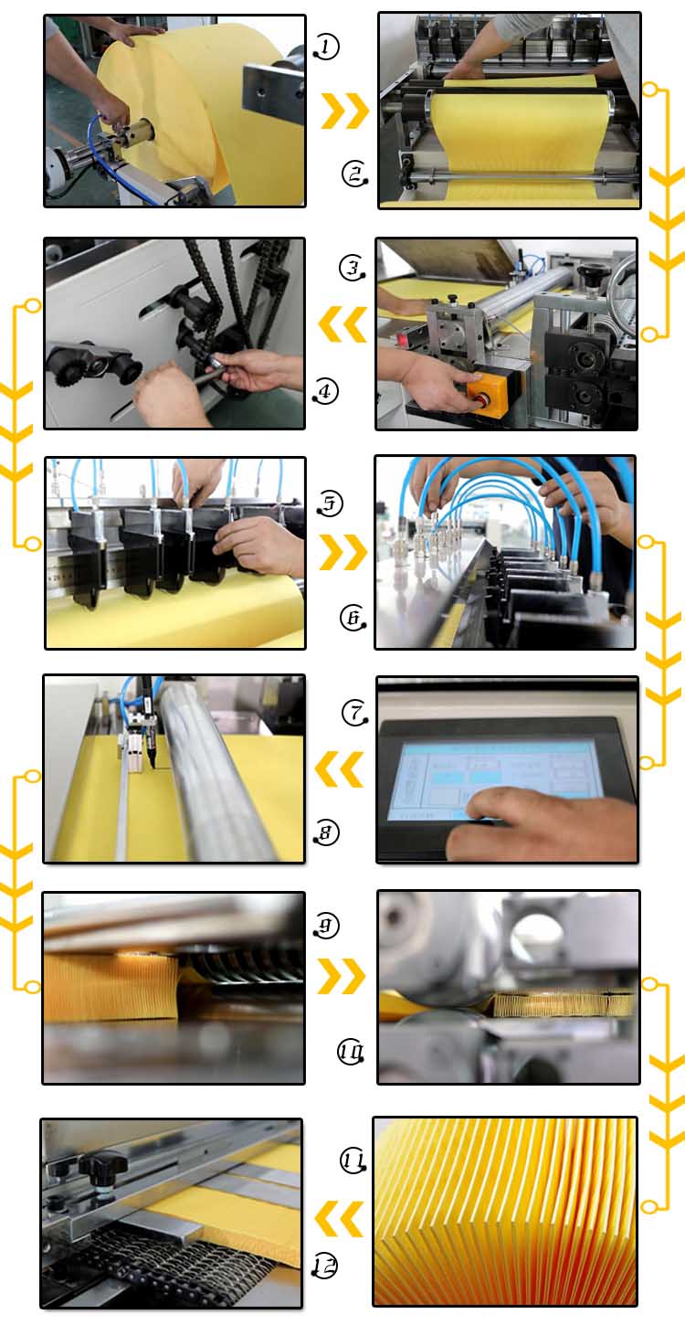 PLGT-600N Newest Full-auto Rotary Filter Paper Pleating Production Line 94