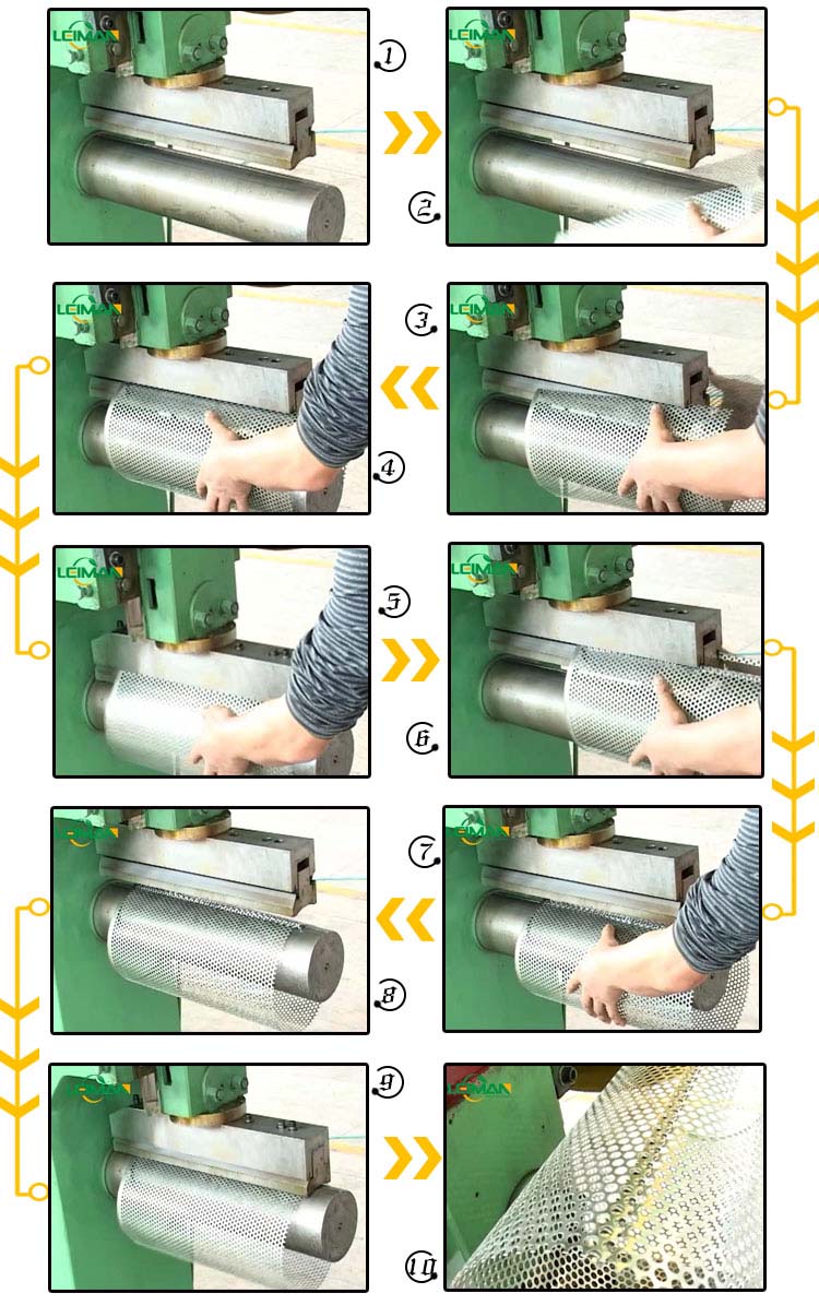 PLGY-500 Large Air Filter Outer Screen Hook Edge And Flattening Machine