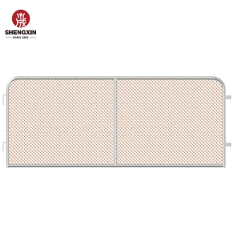 Portable Galvanized Iron Chain Link Temporary Fence