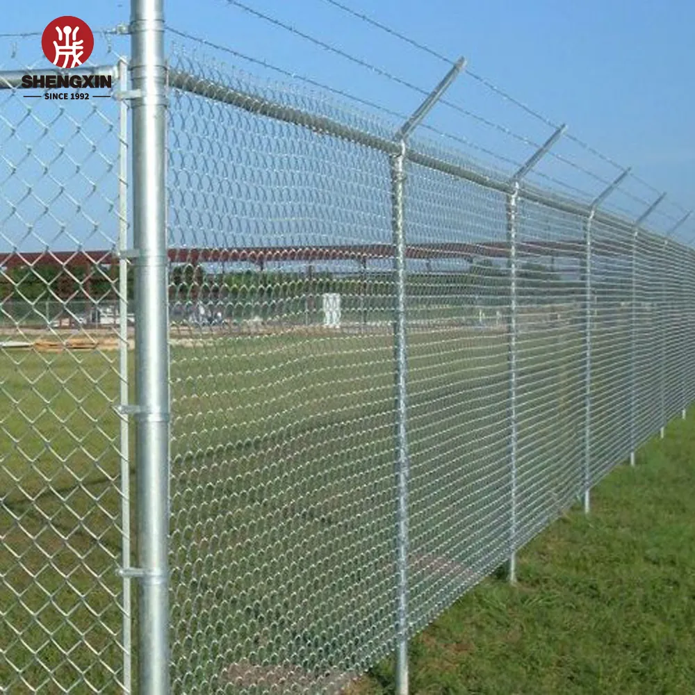 Galvanized Steel Fence With Bent Top