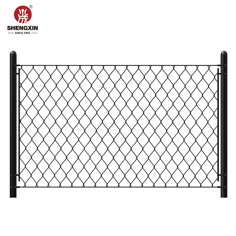 Powder Coated Chain Link Wire Mesh Fence For Home Garden