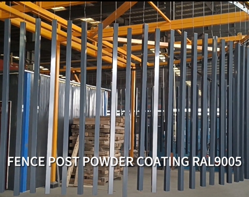 FENCE POST POWDER COATING RAL9005