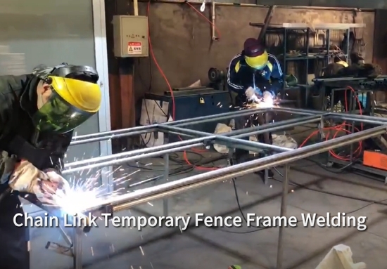 Chain Link Temporary Fence Frame Welding