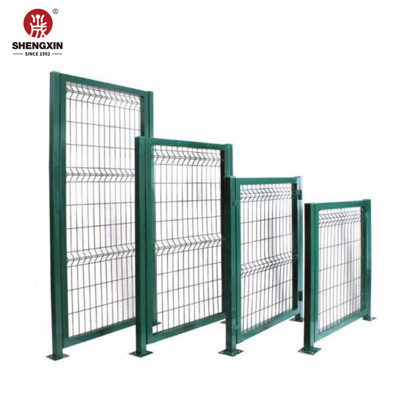 Single Powder Coated Welded Wire Mesh Panel Farm Gate 3D Metal Wire Fence Gate