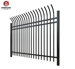 Black Galvanized Steel Pipe Fence & Posts