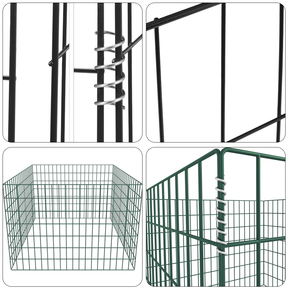 Large Heavy Duty Powder Coated Wire Leaves Compost Bin | Durable