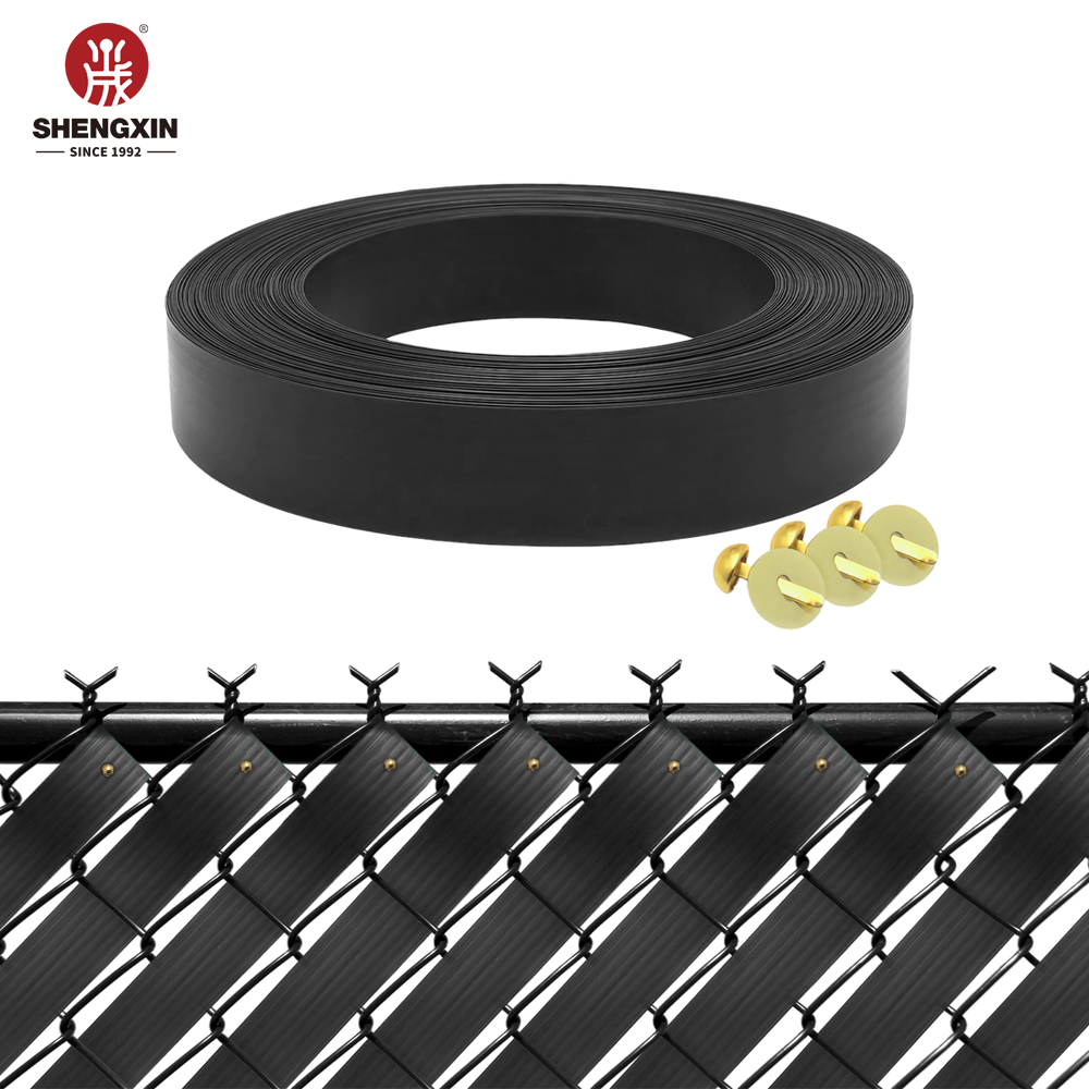 Chain Link Fence Privacy Strip: 4.7cm Hard PVC & 100 Clips