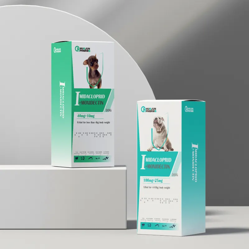 Chinese GMP Factory Imidacloprid +Moxidectin Flea Heartworm & Worms Spot On Treatment For Dogs