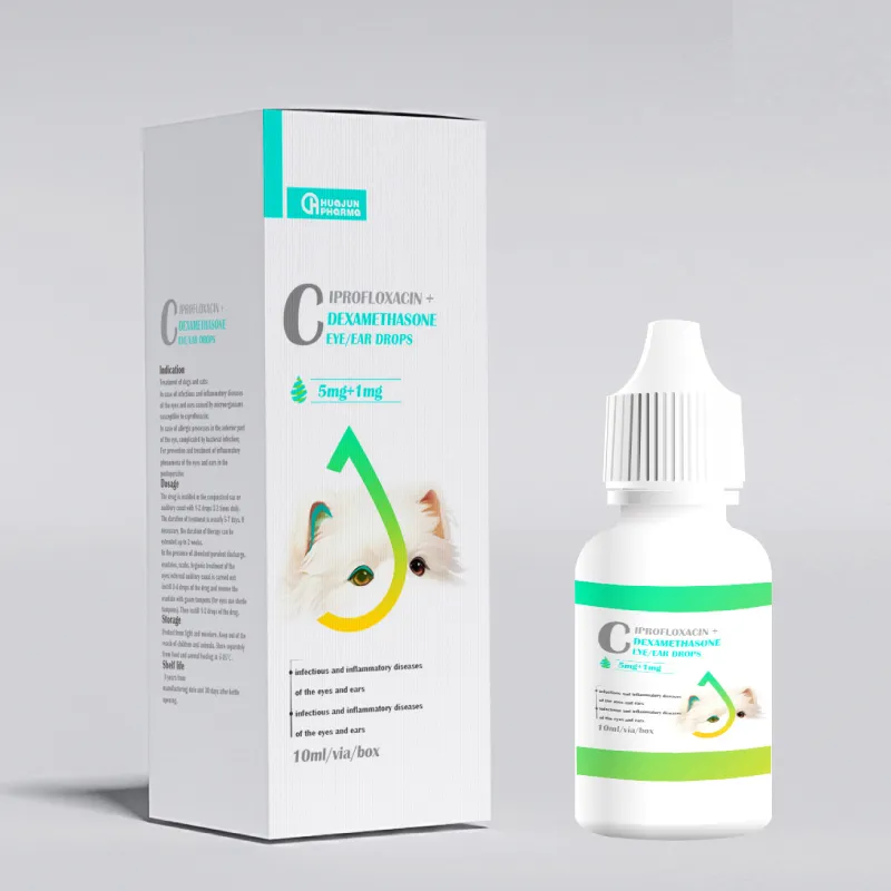 Ciprofloxacin + Dexamethasone Drops In Infections And Inflammatory Diseases Of The Eyes And Ears Of The Dogs,cats