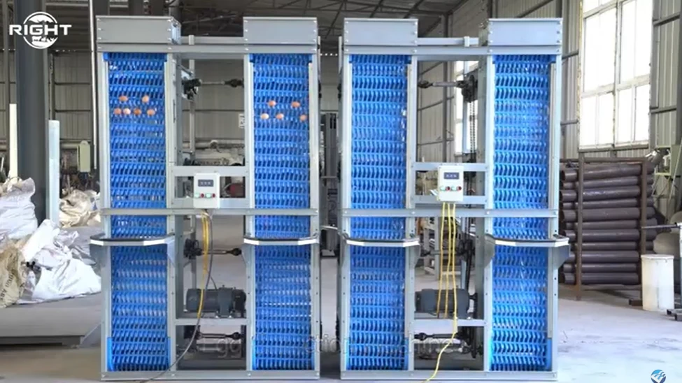 Egg Collection Machine Compatible with Multi-Layer Cage Systems