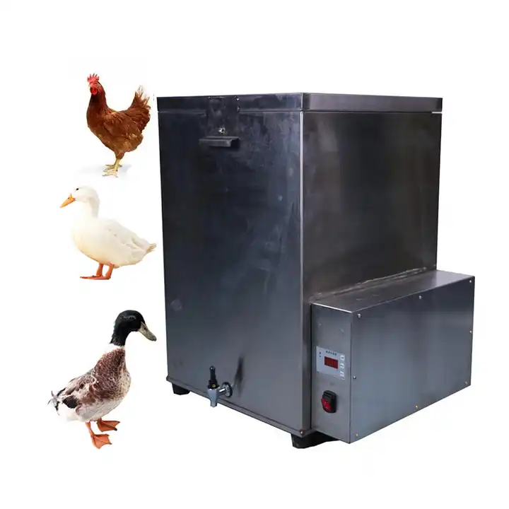 Machine for peeling chicken feet skin effectively and efficiently for food processing.