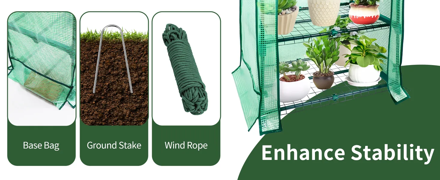 Small Greenhouse with PE Cover