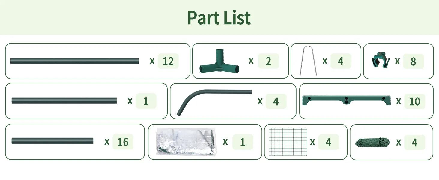 Mini Greenhouse with PVC Cover