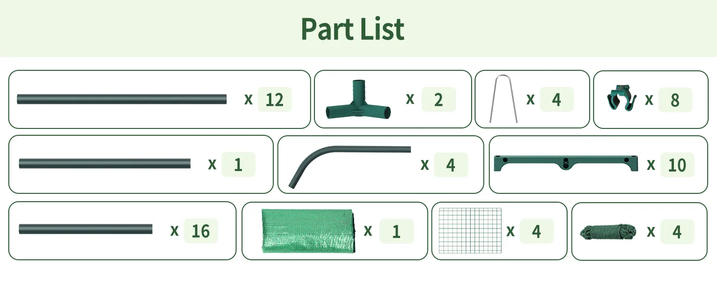 Small Greenhouse with PE Cover