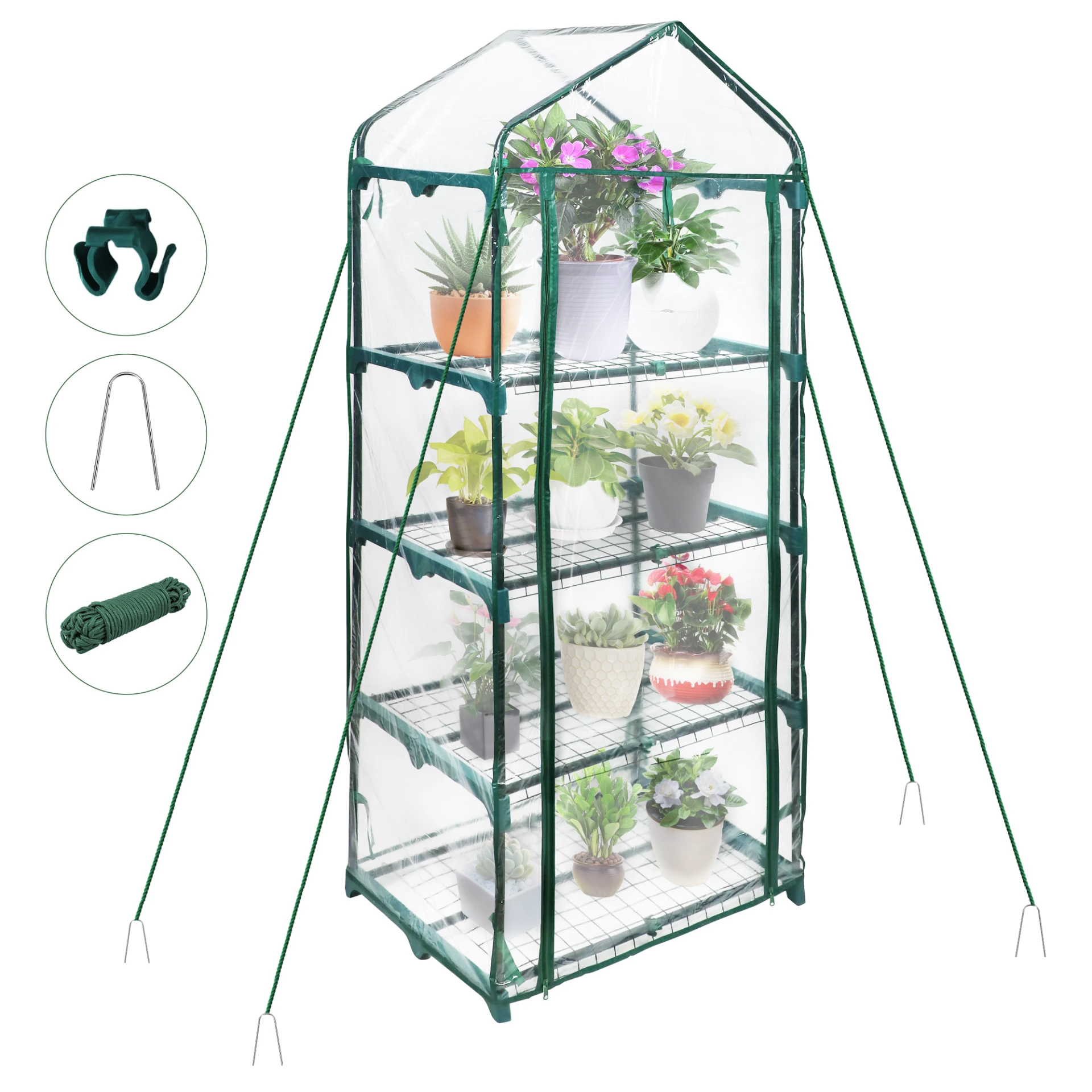 Mini Greenhouse with PVC Cover