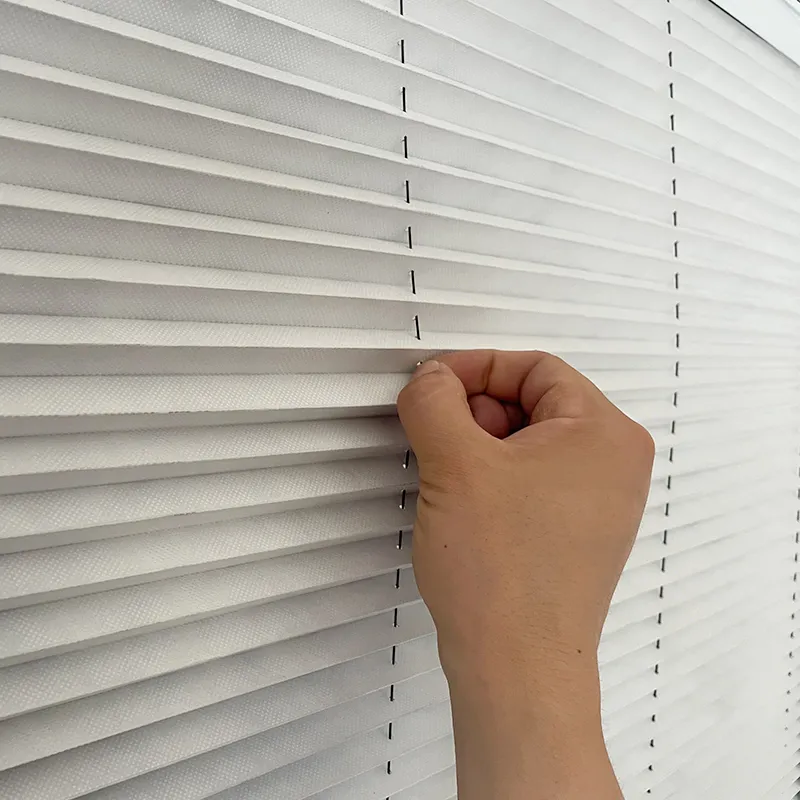 Aluminum Coated Sunshade 2-in-1 Pleated Screen Window