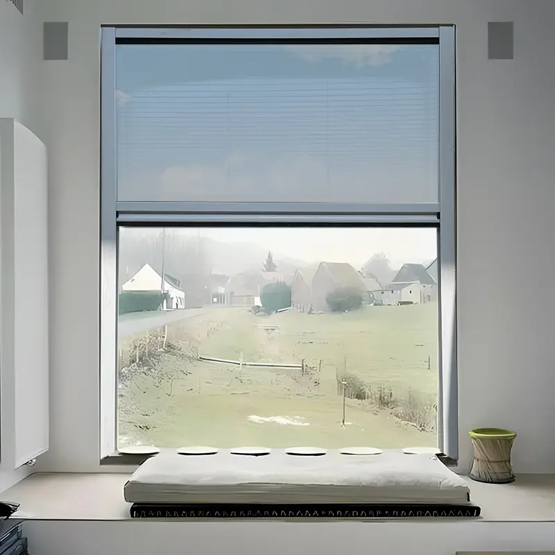 Mosquito and Insect Proof Pleated Screen Window