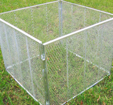 Containing Leaves with Chicken Wire Leaf Compost