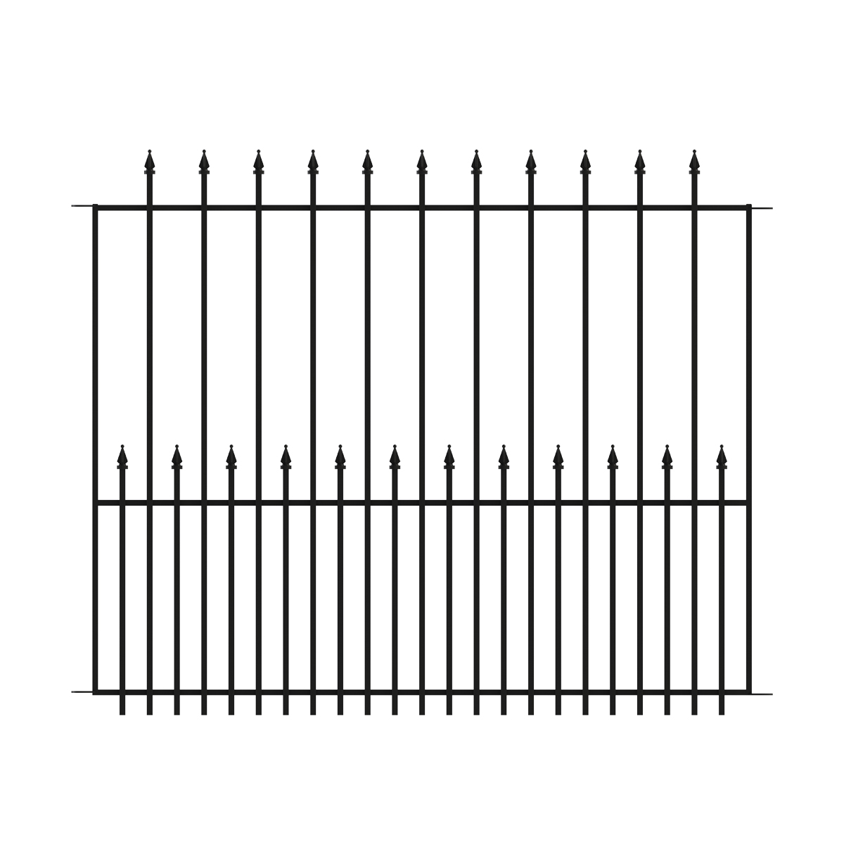 What materials are commonly used to make empire fence panel