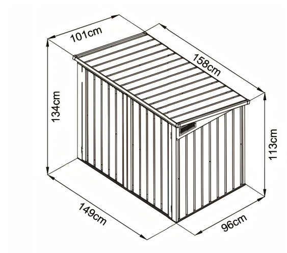 Metal Garbage Shed Designs for Urban Areas