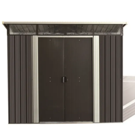 Metal horizontal storage shed organization hacks