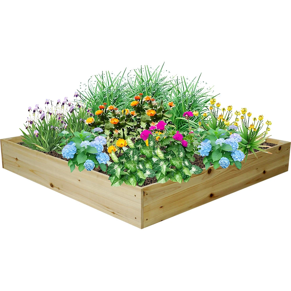 Wood Raised Garden Bed