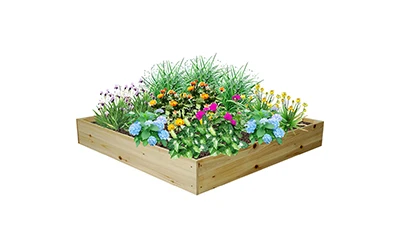 Wood Raised Garden Bed