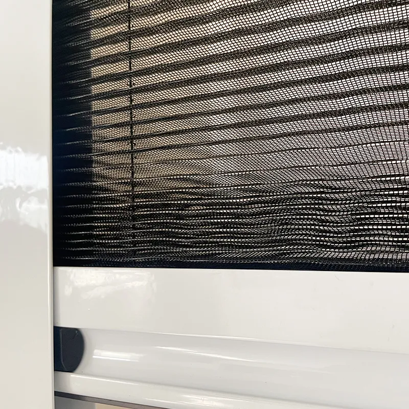 Aluminum Coated Sunshade 2-in-1 Pleated Screen Window