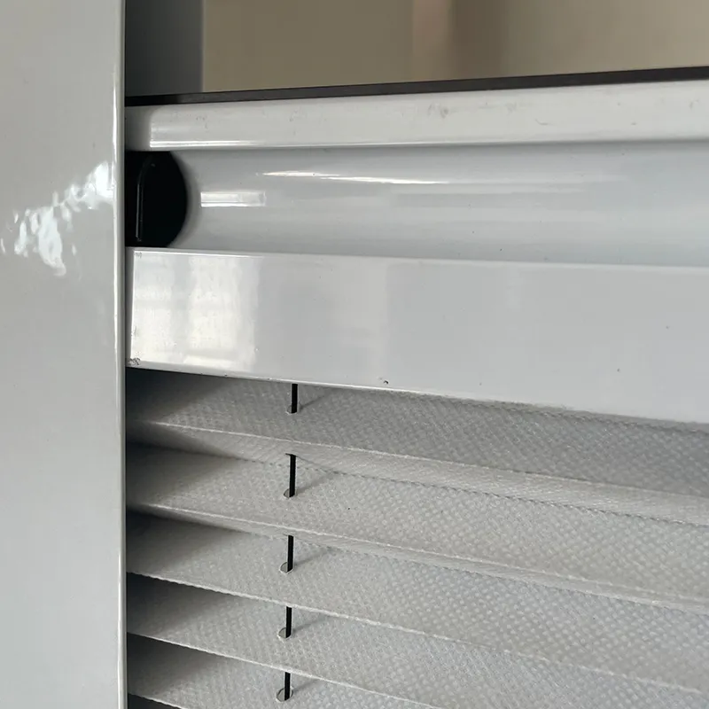 Aluminum Coated Sunshade 2-in-1 Pleated Screen Window