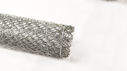 rigid black plastic mesh