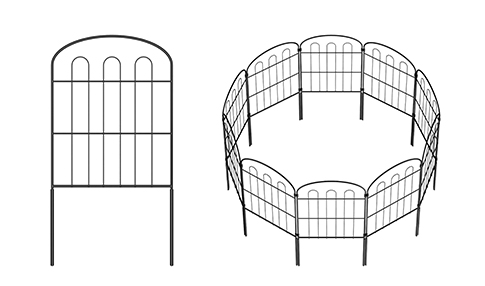 decorative fence panels white