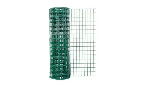 green metal fencing stakes