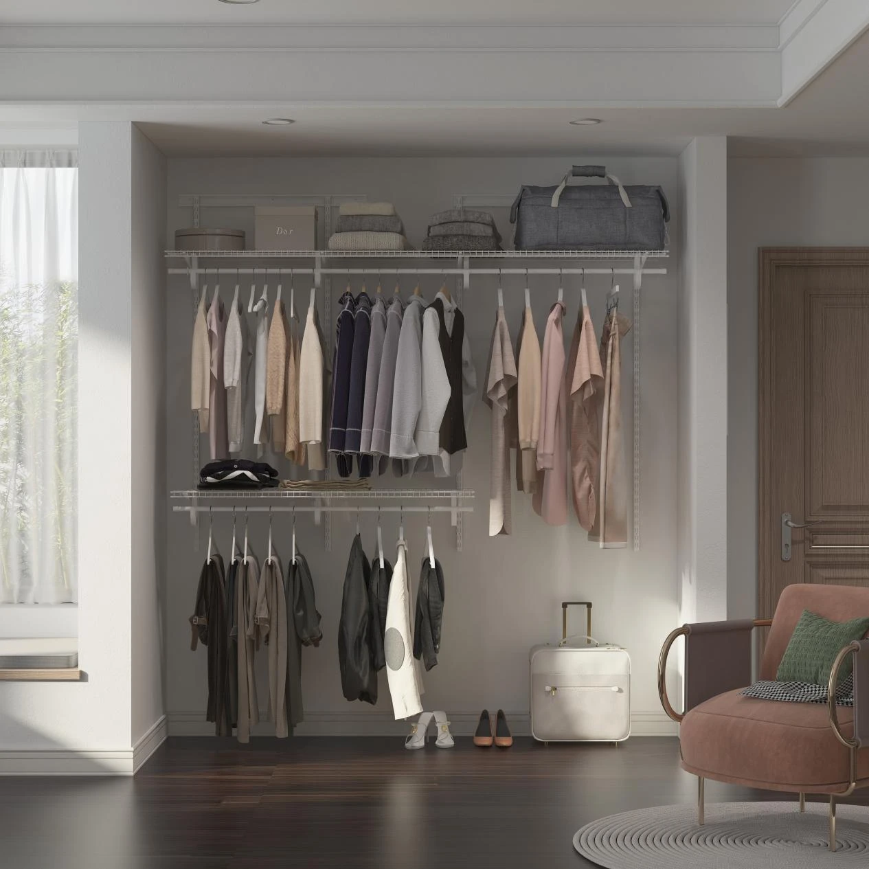 Adjustable Closet Organizer Storage Shelf Wall Mounted: A Home Weapon to Optimize Space Utilization