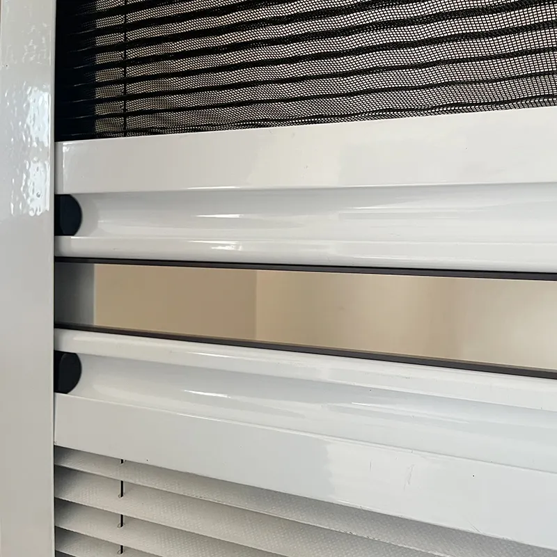 Aluminum Coated Sunshade 2-in-1 Pleated Screen Window
