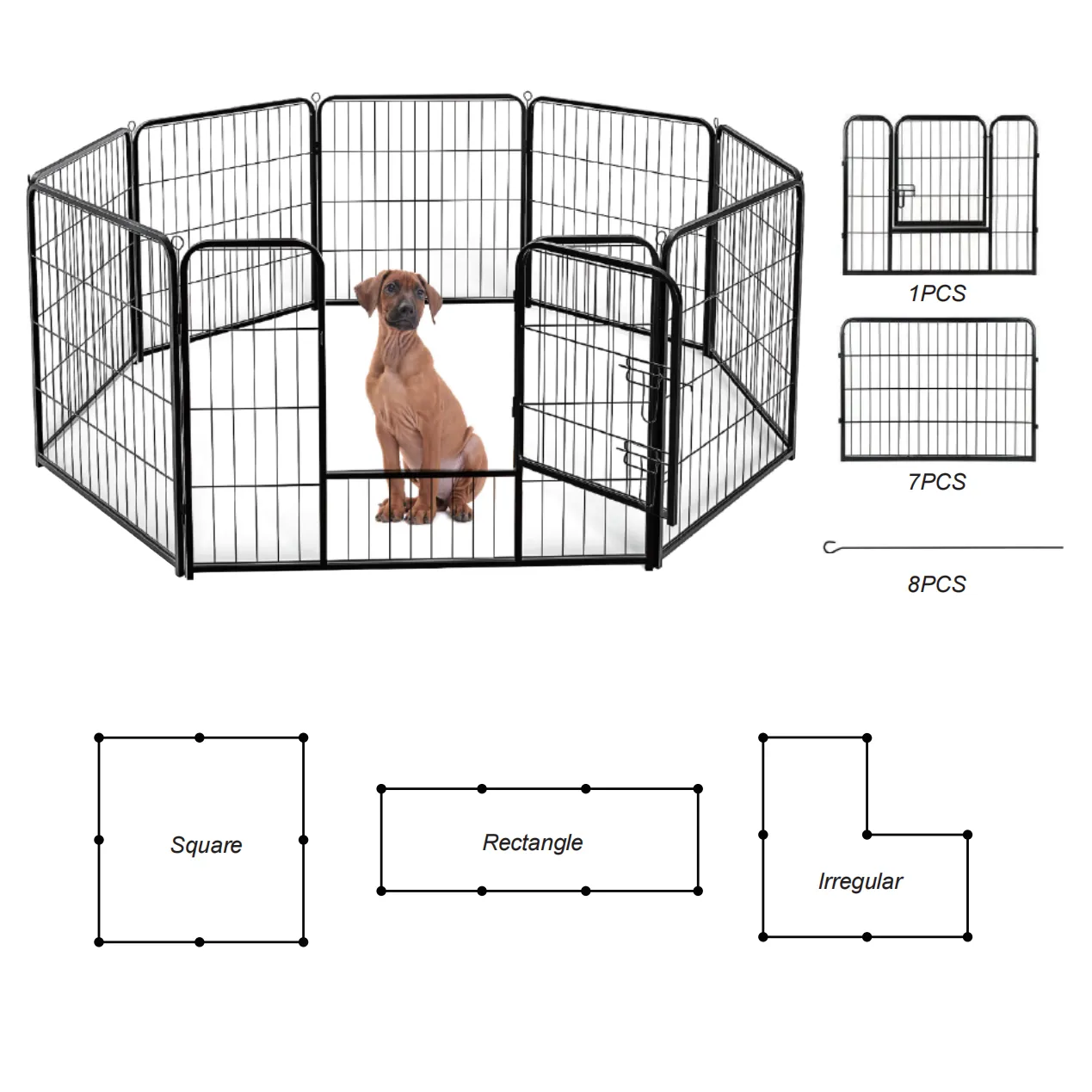 Read More About foldable metal exercise pen & pet playpen