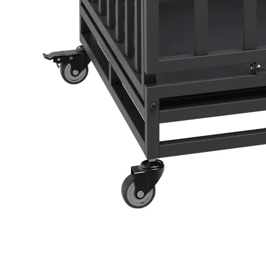 movable dog cage