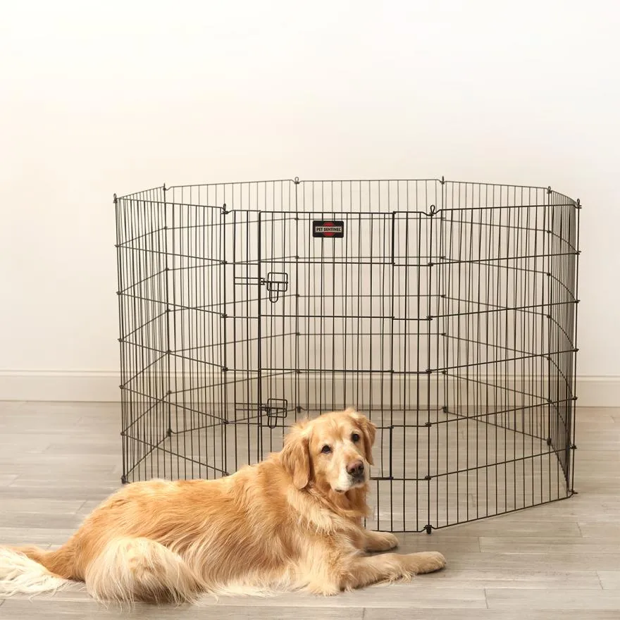 Foldable Metal Pet Exercise and Playpen: The Perfect Solution to Provide Freedom and Safety for Pets