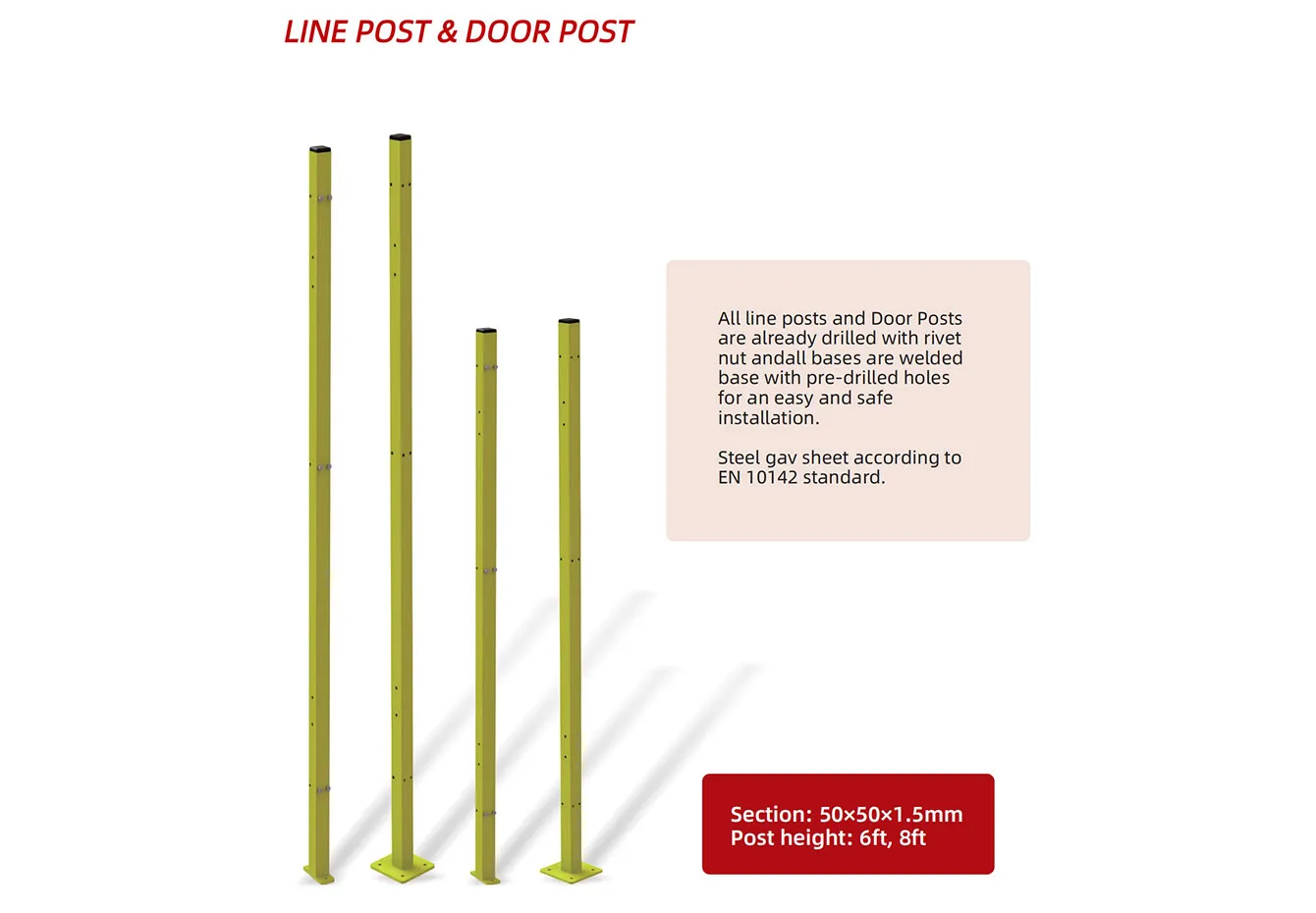 u shaped metal fence posts